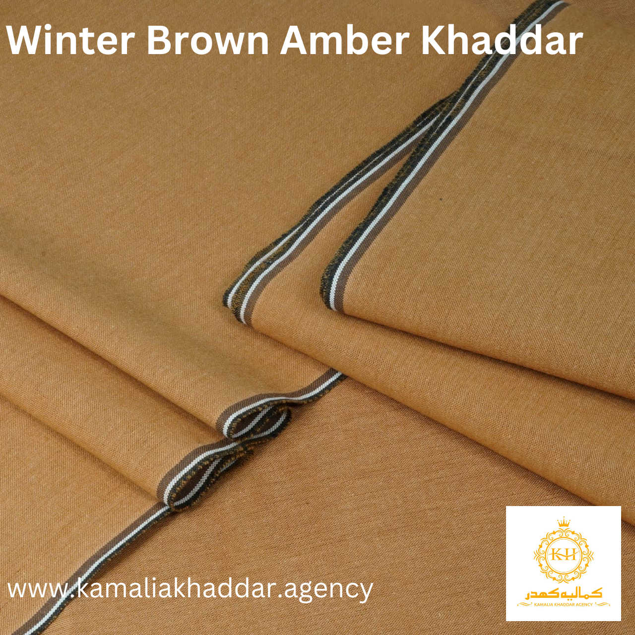 Brown Amber Khaddar